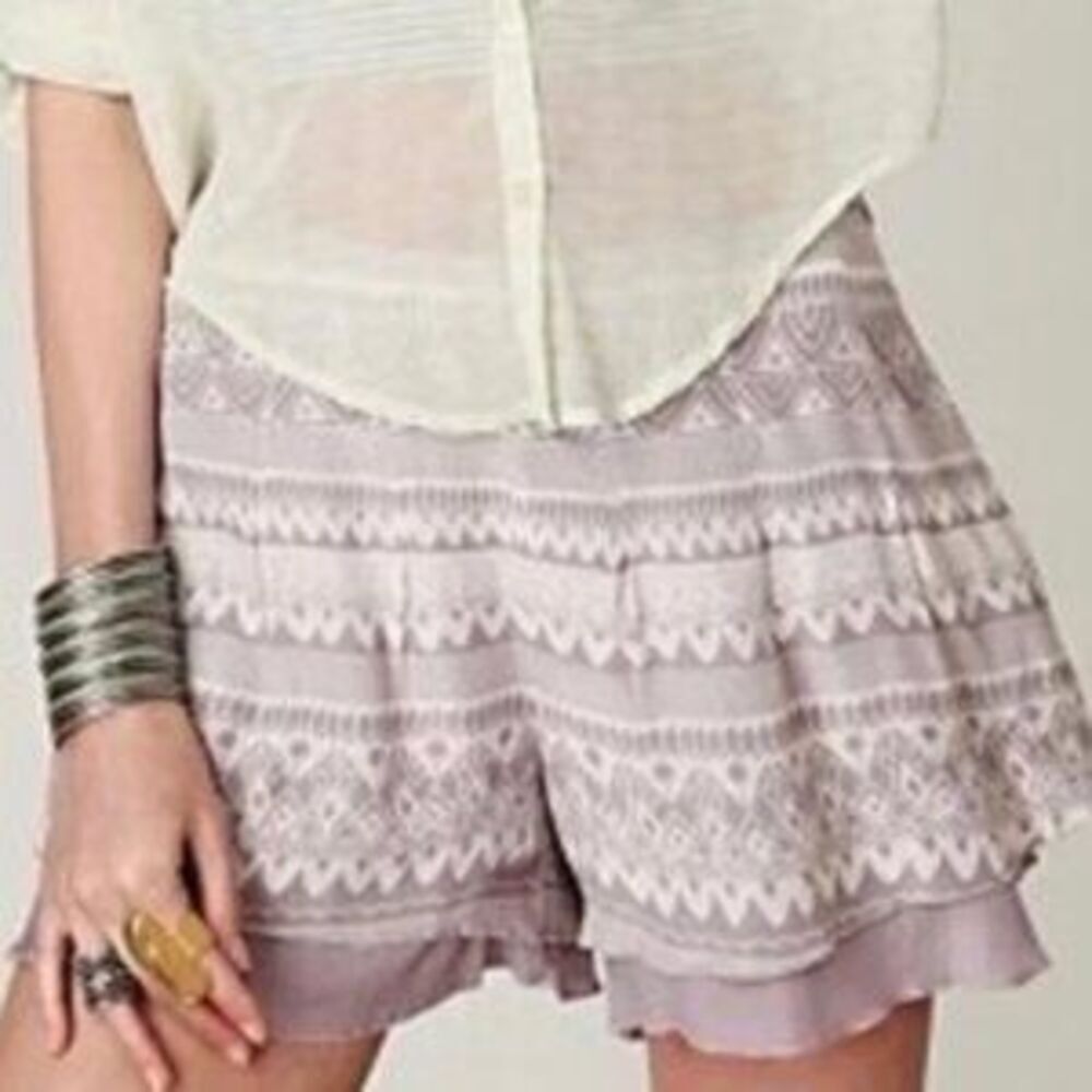 Free People Lost Temple High-Rise‎ Flounce Shorts – Size 2